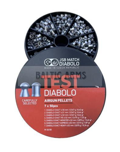 JSB Match Diabolo Exact Jumbo Test 4.5mm (350 vnt.)